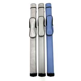 工厂二分之一球杆桶背带大头杆包斯诺克桌球台球杆皮革纯色杆桶