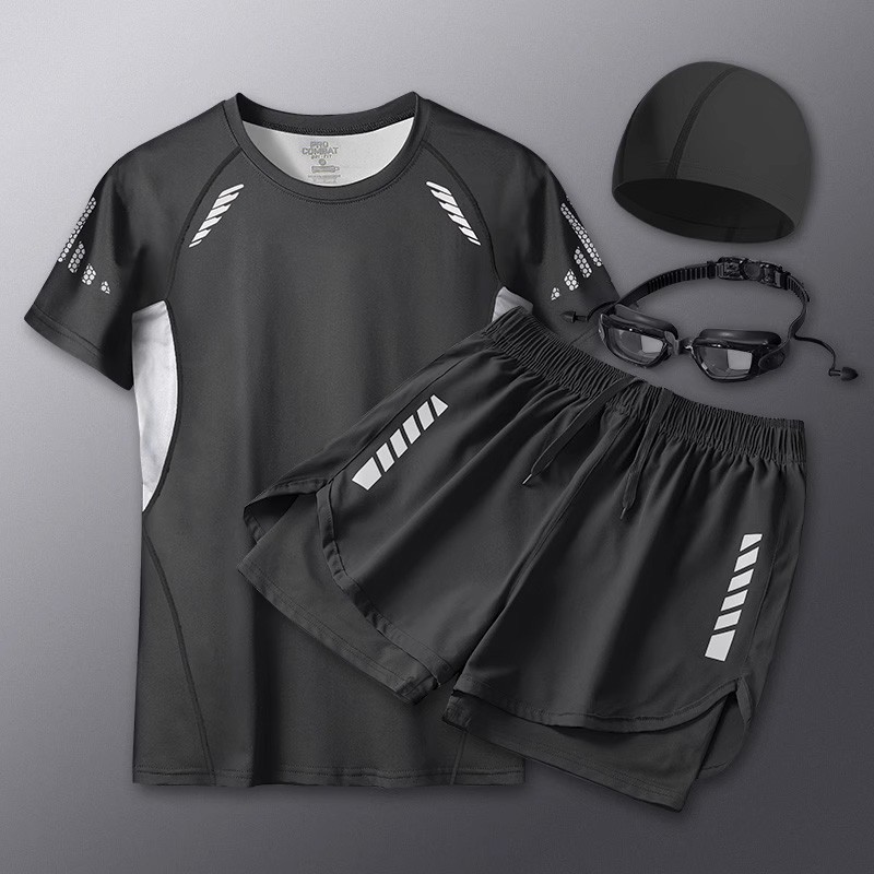 Conjunto de Traje de Baño para Hombre de Poliéster, Secado Rápido, para Natación y Aguas Termales image 26
