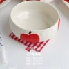 Red Apple Series Tableware [6-Inch Noodle Bowl]