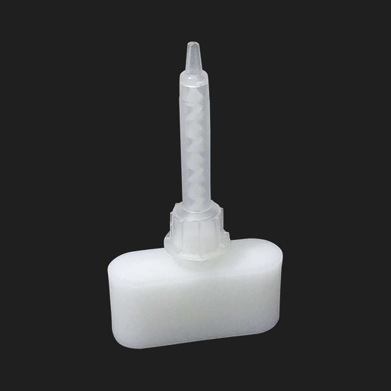 接头点胶阀转接头混合管三通MC3.0-8L专用转接头乳白色混合管三通
