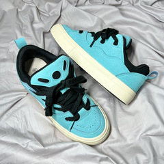 網紅男女情侶滑板鞋復古百搭運動休閒鞋男生麵包鞋男鞋子潮鞋