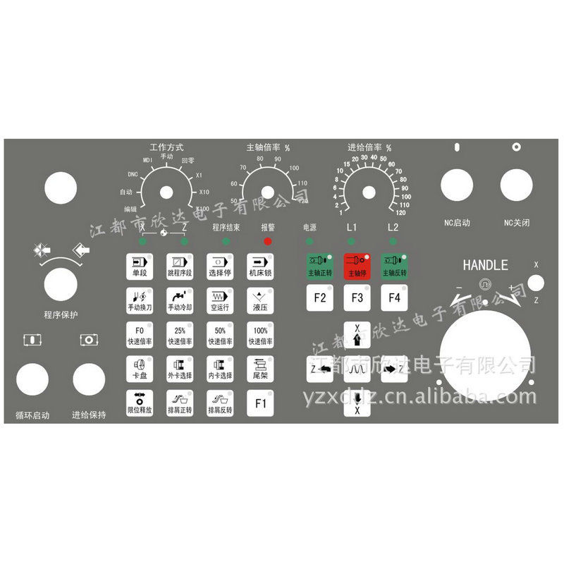 多种数控机床操作面板，辅助版面，紧密度高，性价比高