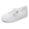 Summer cloth breathable non-slip white shoes, casual footwear for leisure, soft sole, Korean style