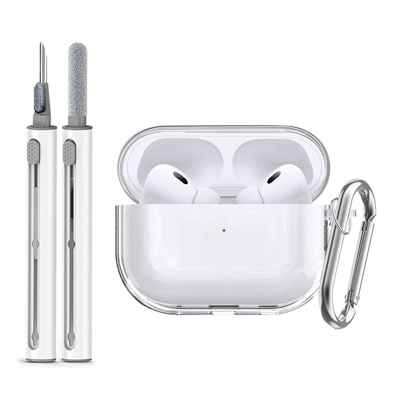 适用苹果AirPods Pro3透明TPU耳机保护壳 透明airpodspro3耳机壳|undefined