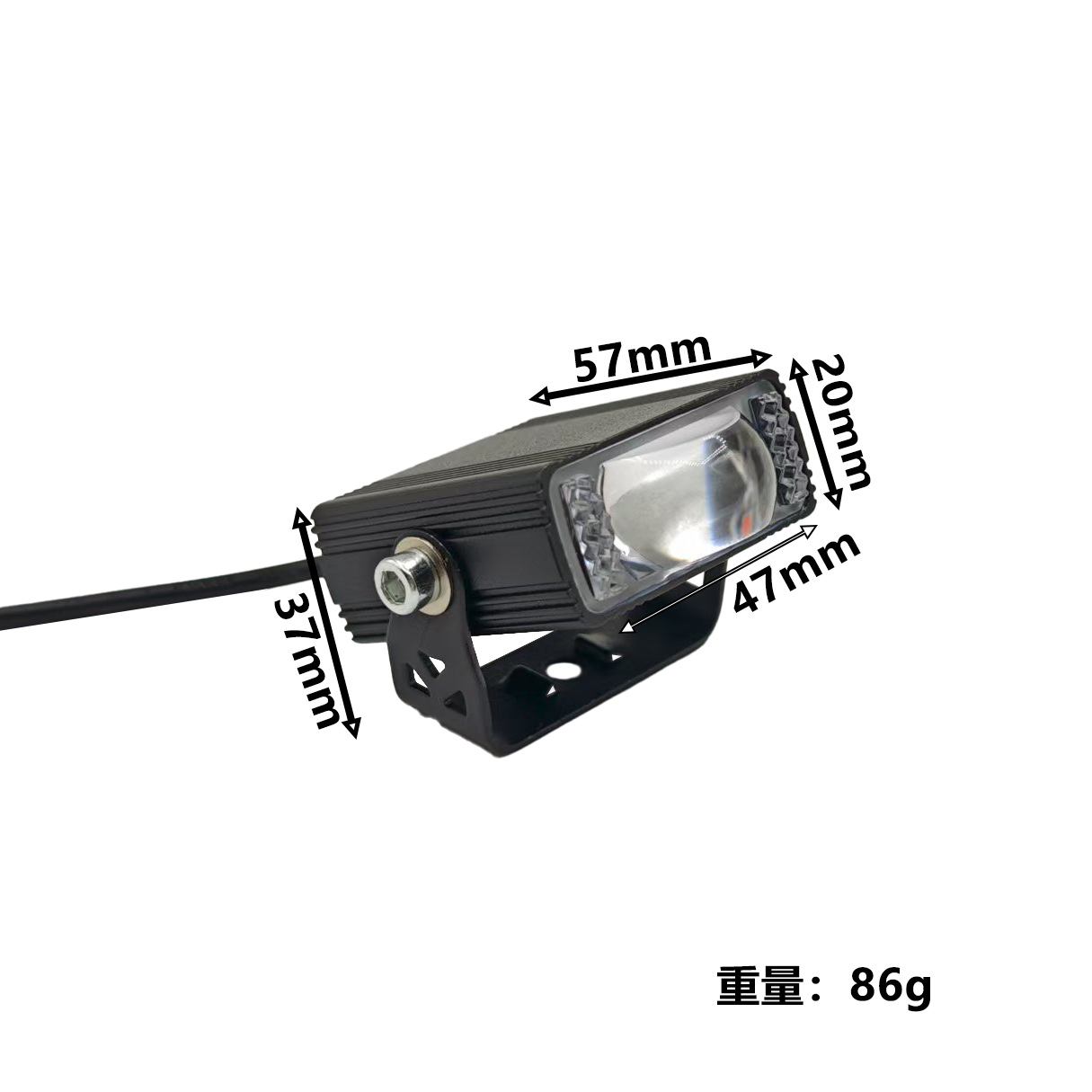 Car Grille Center Spotlight Warning Light Grille Flashing Light Motorcycle Led Spotlight Car Roof Warning Light