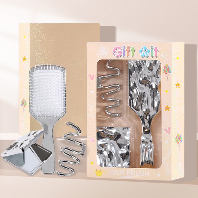 Pein de dibujos animados transfronterizos personalizados cuadrados portátiles impresión transparente arco iris masaje fluido bolsa de aire estudiante