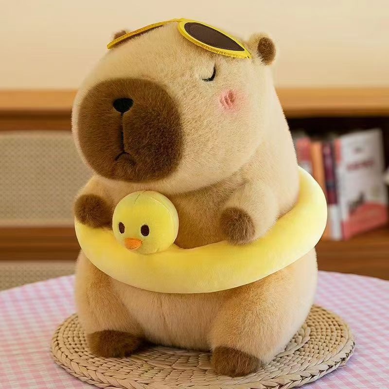 Peluche grande de capibara de 38 cm - Para intercambio en máquinas de garra - Uso en bodas y eventos interactivos - Juguete promocional image 9