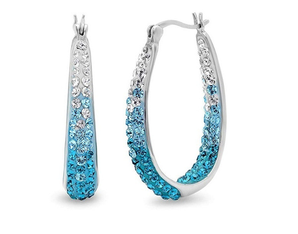 Alloy Material U Shape Pattern 1 Pair Elegant Lady U Shape Plating Inlay Alloy Zircon Earrings