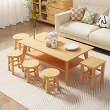 实木木头凳小凳子家用方圆凳老式茶几凳小板凳凳矮凳客厅现代简约
