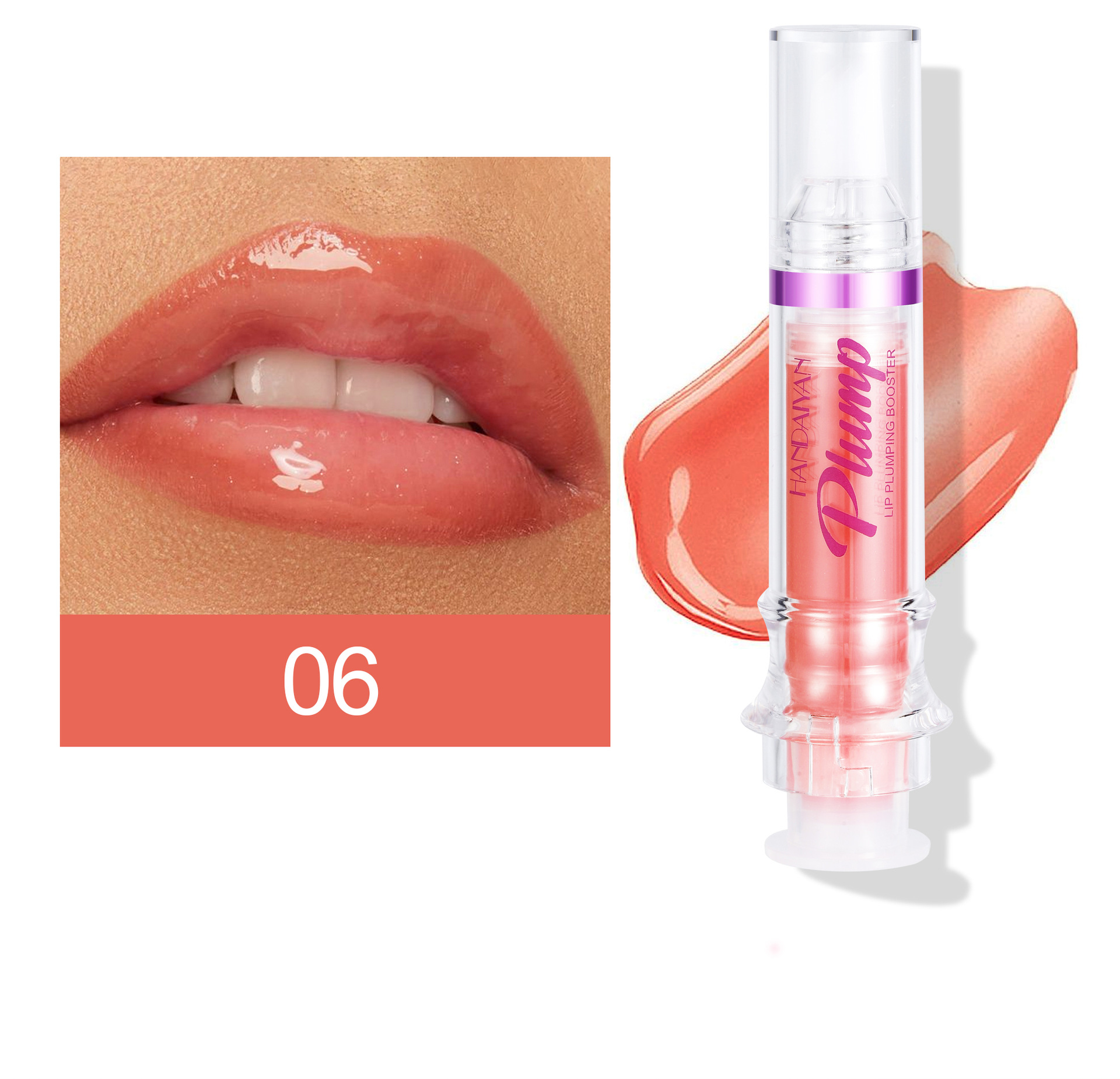 Elegant Solid Color Plastic Lip Glaze display picture 10