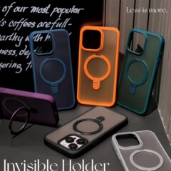 iPhone17に適した国境を越えた人気モデルつや消し漏れラベルホルダー携帯電話ケースApple 16pro磁気保護カバー15