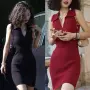 修身辣妹无袖polo连衣裙