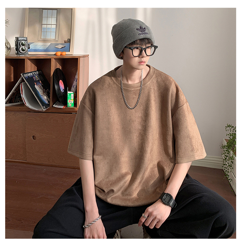 Men's Summer Trendy Vintage Embroidered Loose Short-sleeved