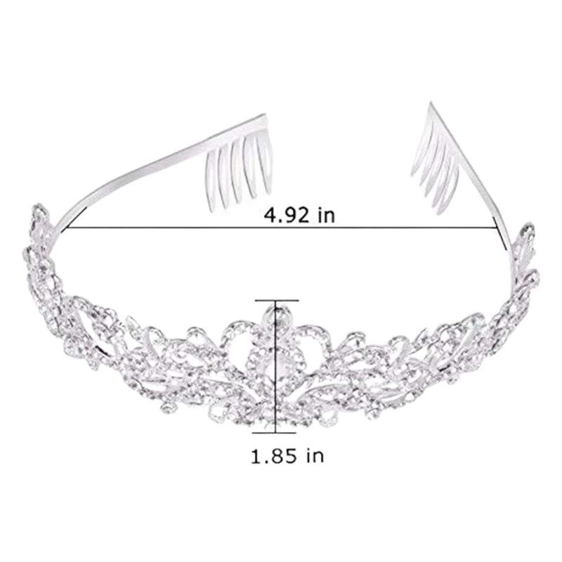 Горячая распродажа Кристалл бриллиант невесты свадебная корона для волос день рождения головной убор аксессуары для волос шар Корона Показать повязку на голову