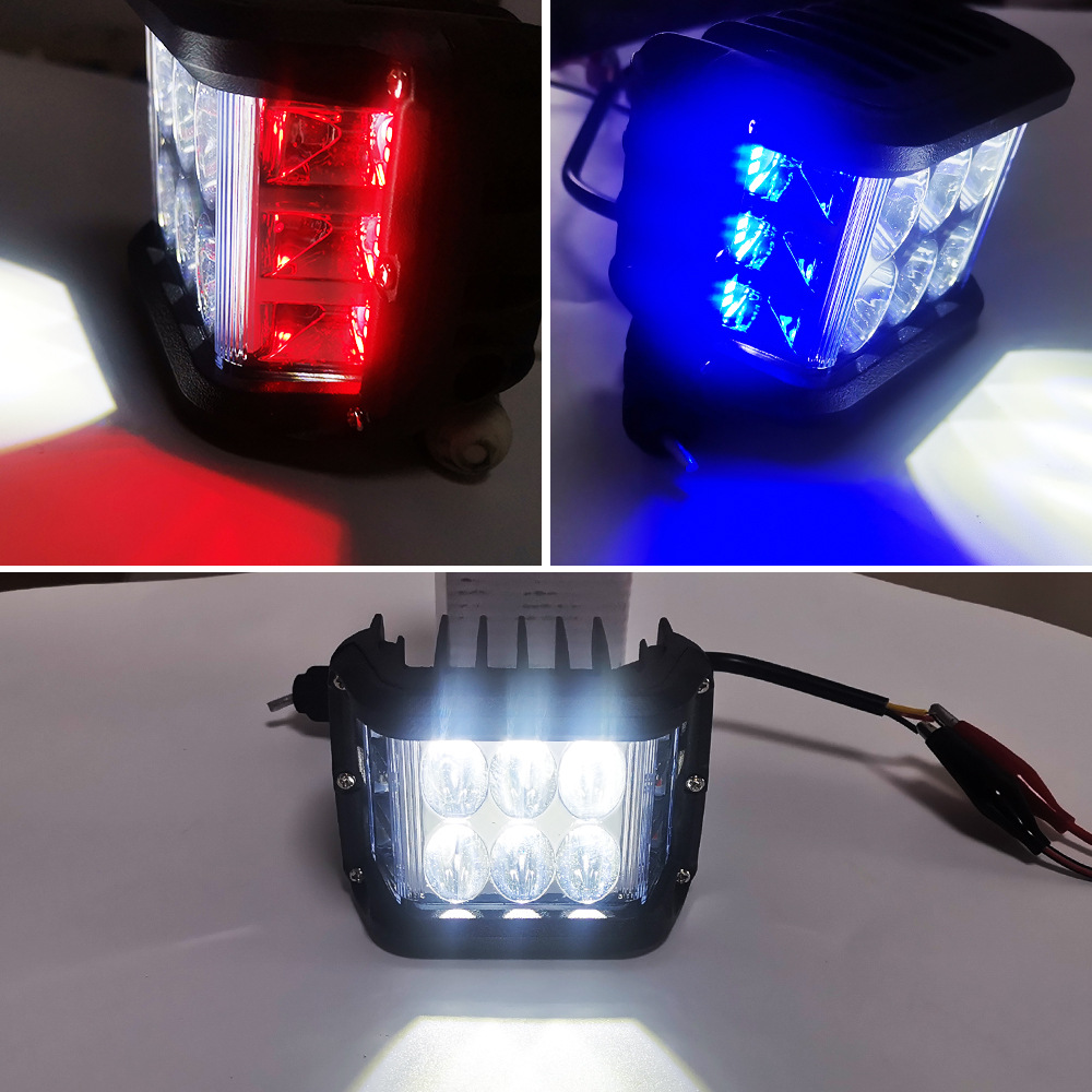 Off-Road coche flash LED luz Pastor una columna LED off-road Spotlight modificación luz auxiliar luz delantera parachoques Luz de marcha atrás