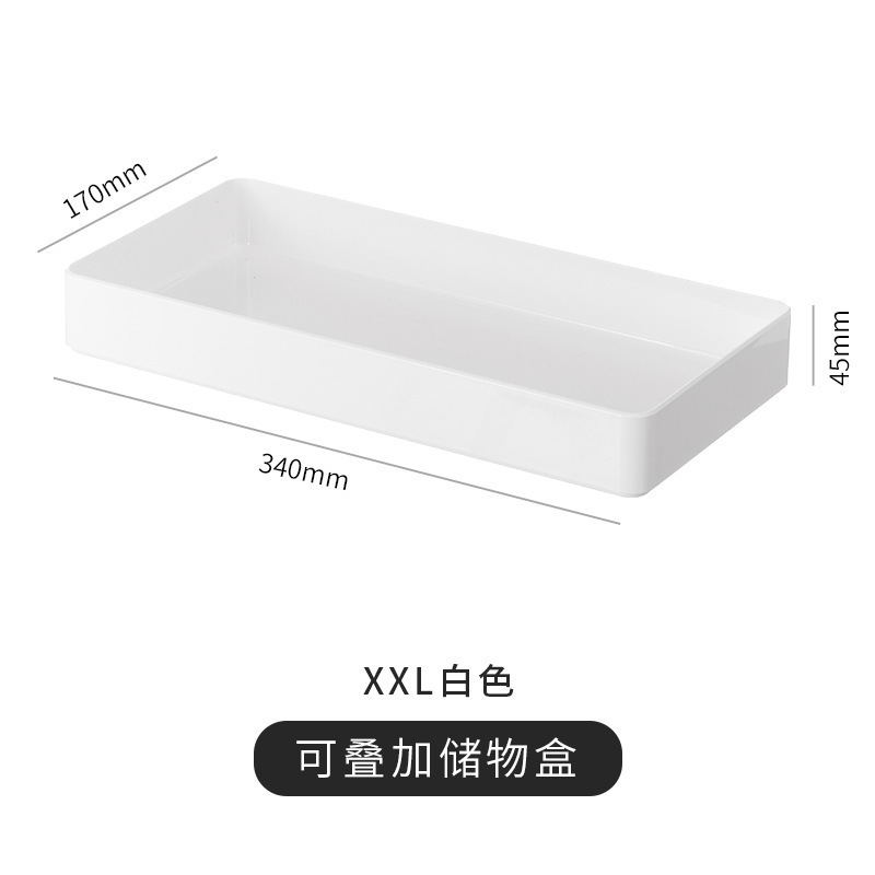 机の上の引き出しの雑物の分類の収納箱は組み立てて重ね合わせて収納することができます。|undefined