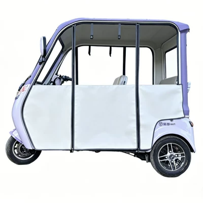 Integrated Canopy and Rain Curtain Inside | Elektromobil üçün ön şüşə çətiri (günlük)