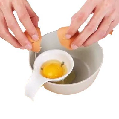 正惠 Kitchen tool Kitchen egg white separator Egg Yolk egg yolk omeletter silicone card shell stuck to hold the bowl edge
