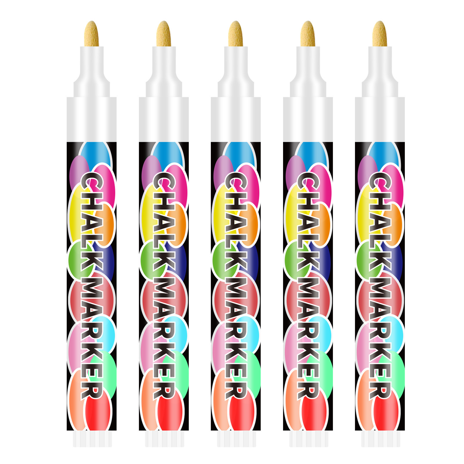 Inventario transfronterizo sin polvo tiza líquida marca fluorescente DIY graffiti borrable soluble en agua LED pizarra fluorescente