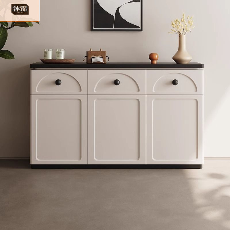 French Cream Style Tea Cabinet, Entrance Cabinet, Sideboard, Restaurant Storage Cabinet, Living Room Modern Simple Storage Decorative Cabinet