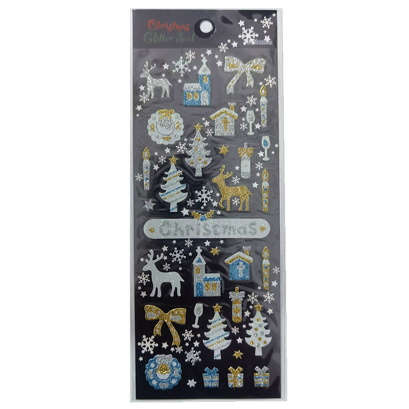 Calcomanías Navideñas Infantiles Autoadhesivo para Navidad y Decoración de Agenda