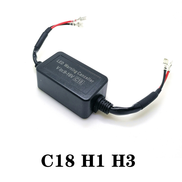 Venta caliente transfronteriza C18 coche LED faro super fuerte decodificador H7 faro anti-Parpadeo anti-interferencia eliminador de fallos