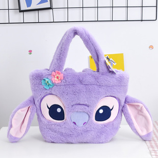 Genuine Licensed Star Baby Stitch Angel Plush Doll Handbag Large Capacity Girl Handbag Cartoon