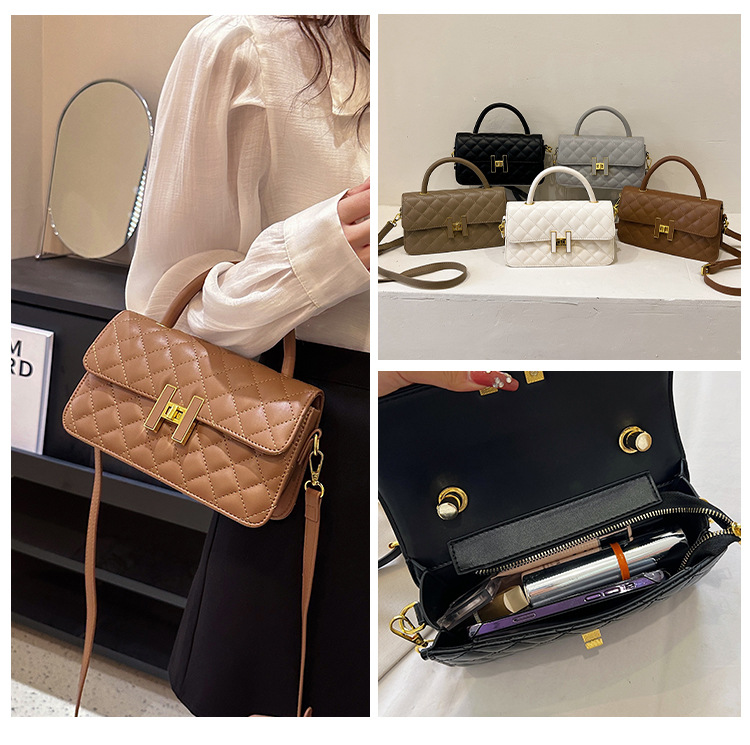 Borsa rombica di nuovo stile 2023 piccola borsa profumata stile nuova borsa a tracolla di moda design senso borsa tutto-fiammifero_voghion.com