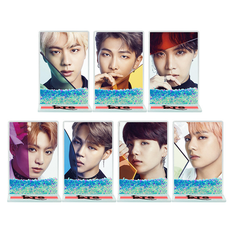 Bts7V Bts Kim Taehyung Jungkook Kpop Star Merchandise Liquid Sand Mahjong Badge Standee Brick Bts7V Bts Kim Taehyung Jungkook Kpop Star Merchandise Liquid Sand Mahjong Badge Standee Brick