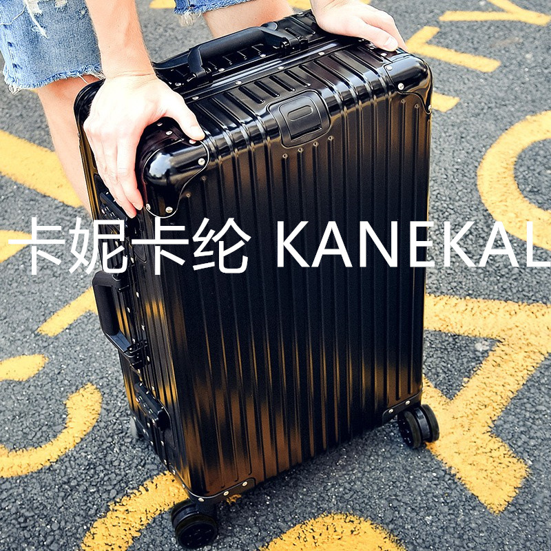 Maleta, rueda universal, marco de aluminio, estudiante, equipaje de 20 pulgadas, maleta, caja de contraseña, Kani Kalun KANEKALON