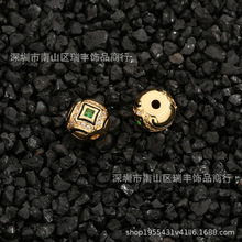 文玩配饰星辰隔珠顶珠铜藏传腰珠藏式108椰蒂星月库克DIY手串配件