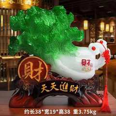 Factory decoration furnishings, making money every day, handicrafts, gifts, home living room decorations, lucky jade cabbage wholesale