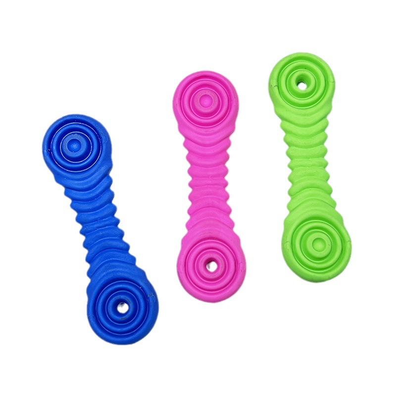 Amazon juguete para mascotas mordedura de entrenamiento aliviar la congestión del perro mordedura de palo molar resistente a la mordedura de hilo interactivo hueso perro de juguete