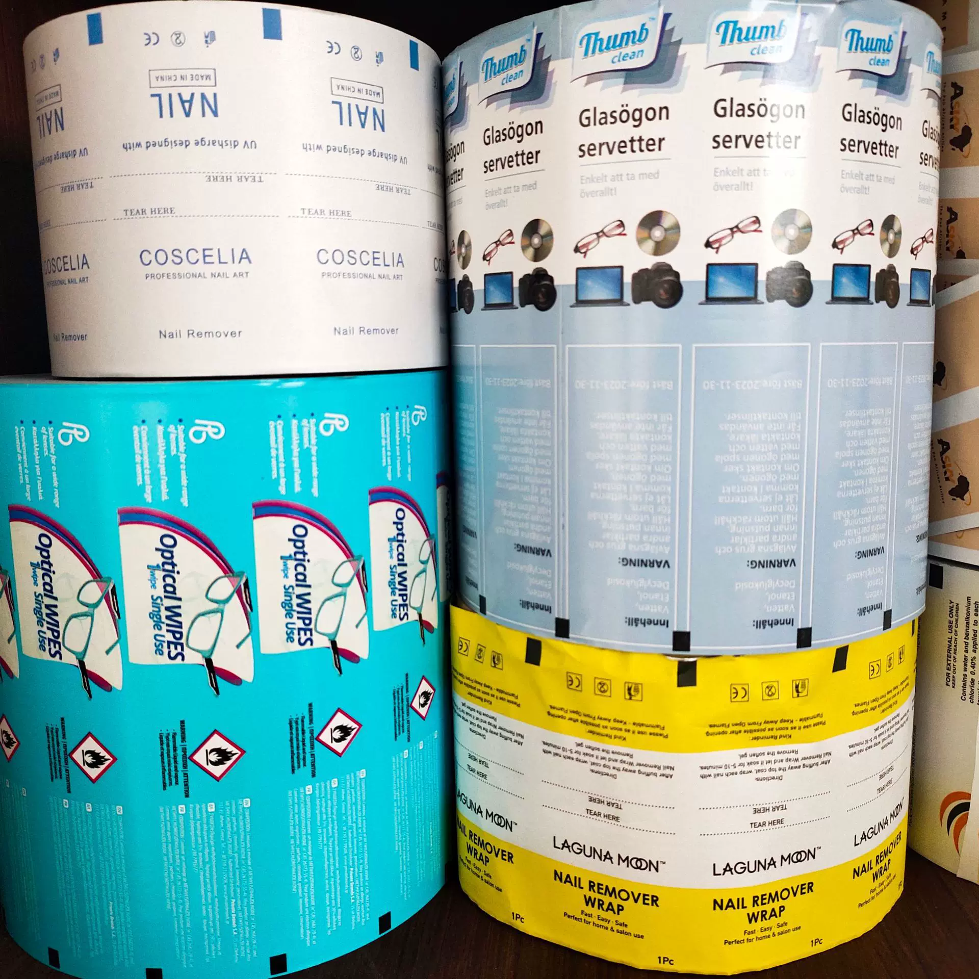 铝箔复合纸卷材 食品包装淋膜纸 一次性酒精棉片眼镜擦片包装纸