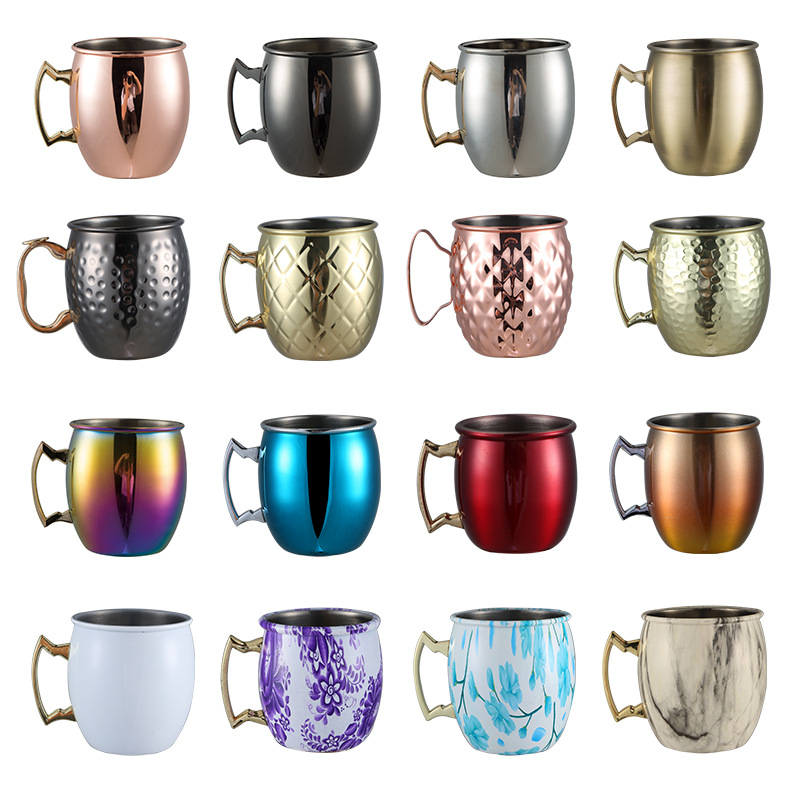 Taza de cerveza de acero inoxidable 304 directa de fábrica recta de doble capa taza de cóctel taza de café