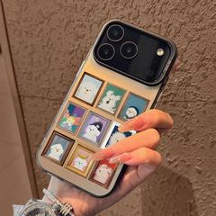 适用苹果17promax手机壳新款iPhone16pro潦草小狗17air磨砂防摔15