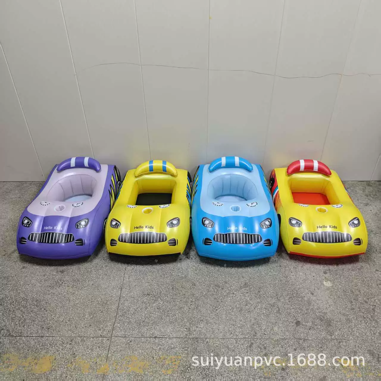 Детский надувной круг для плавания с сиденьем, козырьком от солнца и рулем в форме руля автомобиля