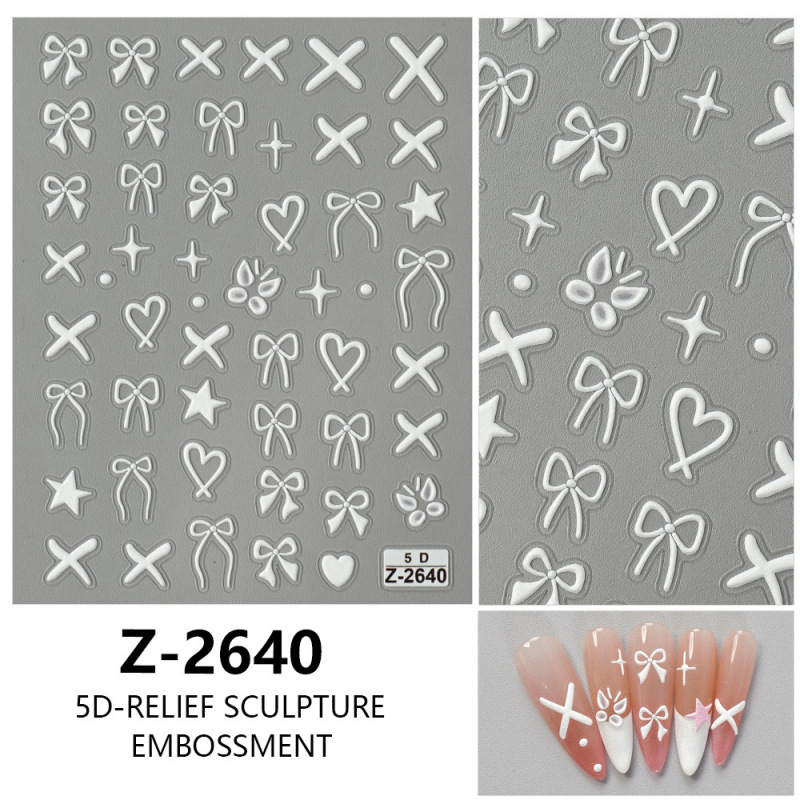 ヨーロッパとアメリカのクリスマスネイルアートステッカー漫画かわいい 5D 立体レリーフステッカー DIY ネイルアートアクセサリー子供のネイルステッカー|undefined
