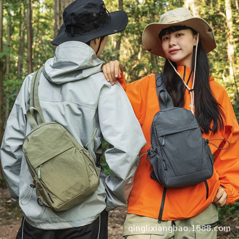 Cross-border New Mountaineering Bag Functional Small Backpack Men's and Women's Fashion Outdoor Chest Bag Multi-functional Casual Shoulder Crossbody Bag