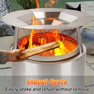 Heat Deflector suitable for Solo stove outdoor campfire cross-border hot selling 19.5-inch barbecue plate smoke-free stove