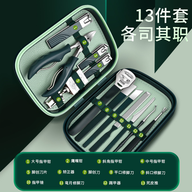 Fábrica venta directa de pinzas de manicura pegatina herramientas de manicura tijeras de uñas set de manicura