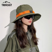 夏季户外出游亲子款渔夫帽森系徒步露营防晒帽子工装速干遮阳盆帽