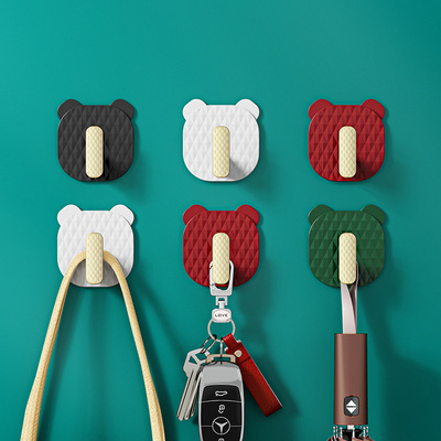 Manufactor wholesale Punch holes Hooks Strength Sticking hook TOILET No trace Hook Shower Room Clothes hook Stick hook