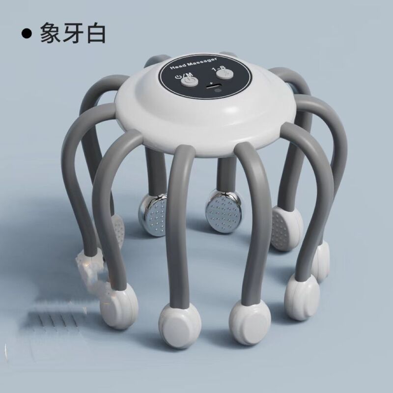 新型知能律動頭部マッサージ器マッサージ器八爪魚emsパルス頭部マッサージ器bluetoothリモコン|undefined