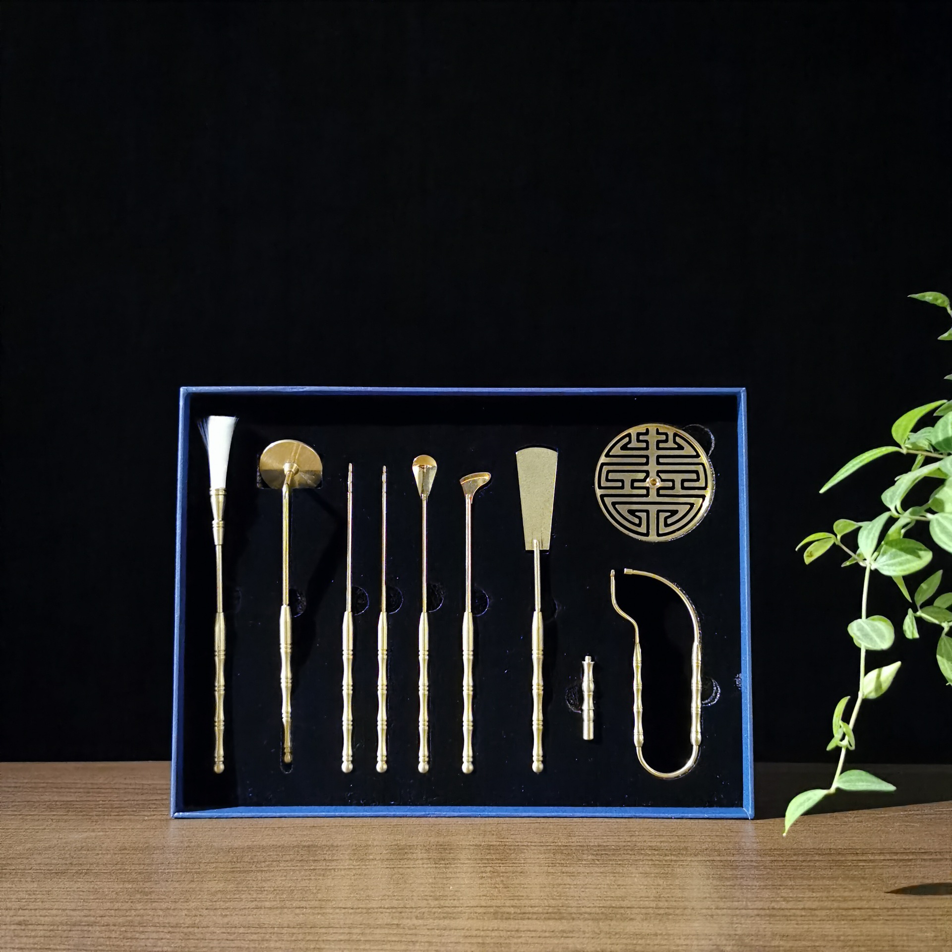 황동 자연 색상 향 8 세트 (선물 상자)