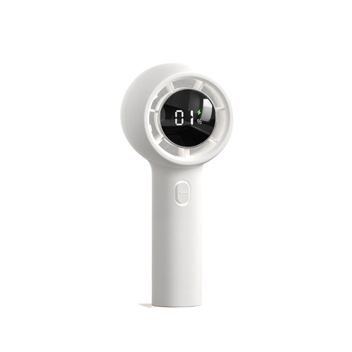 2024 new high-speed fan mini fan 100-speed violent turbine charging desktop digital display usb fan handheld