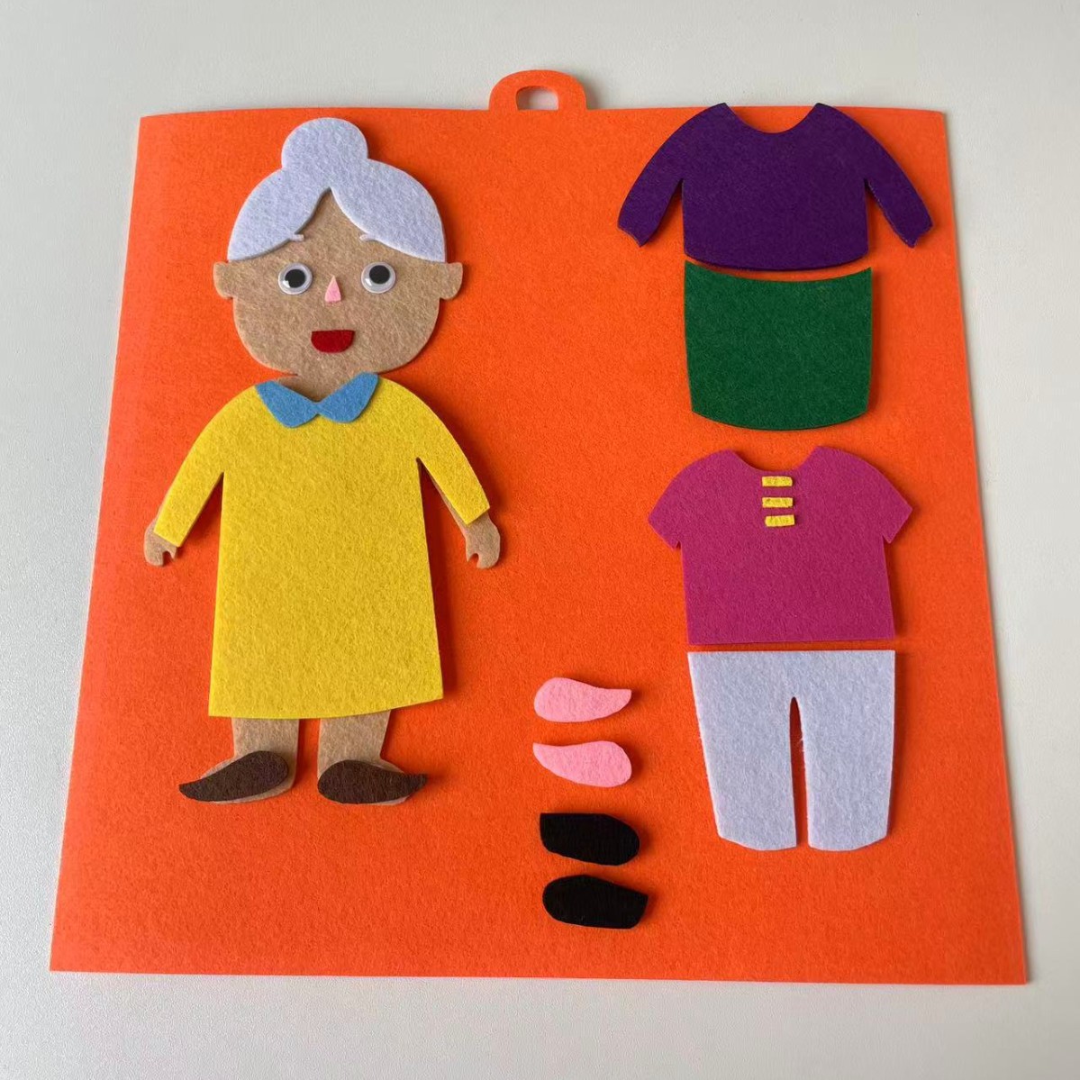 Jardín de infantes personajes de mano juguete área de rompecabezas actividad juguete ayuda didáctica clase pequeña tarjeta de material casero puzzle