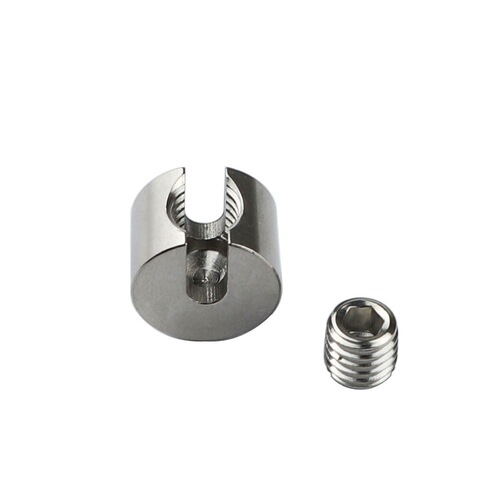 316 stainless steel one-word slot chuck, one-word wire rope clamp, one-word chuck garden wire rope net chuck