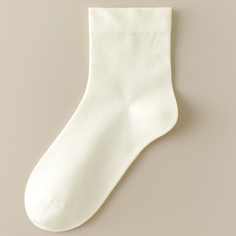 Knee socks (Tide) mid-length cotton for pregnant women, thin breathable loose fit