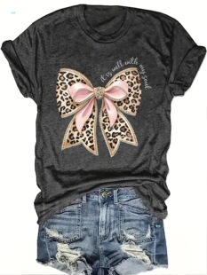 My Soul Is Fine T shirt Pink Coquette Bow�羳���l